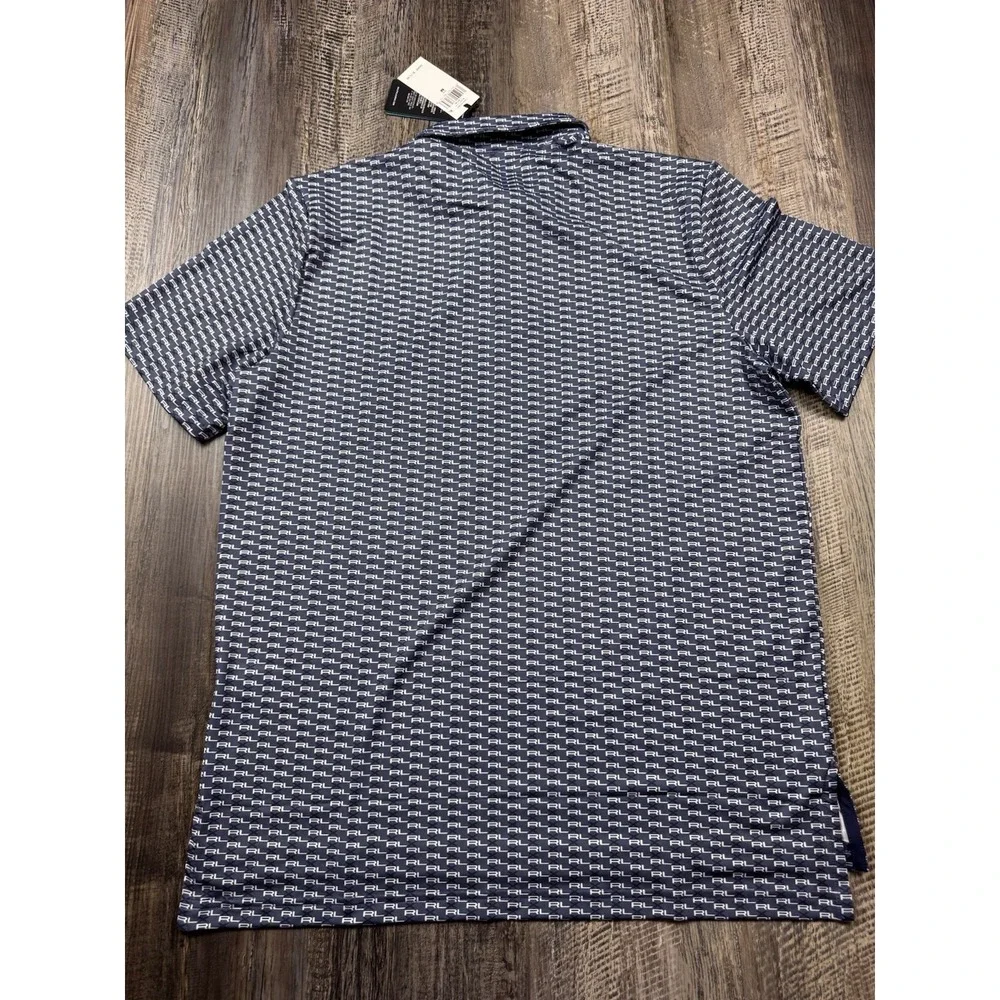 RLX Ralph Lauren Performance Golf Allover Print Polo  Shirt Men's Size M New